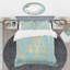 Golden Marble Design I - Ensemble de housse de couette abstrait Glam - Microfibre de polyester-40702614
