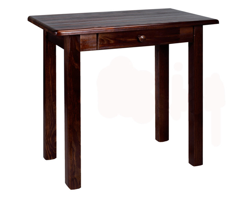 Pine Solid Wood Dining Table, Walnut