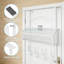 Rangement à suspendre au-dessus de la porte avec panier de rangement - Porte-serviettes robuste en acier inoxydable-972724539