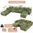8-Piece Modular U-Shaped Sectional Sofa