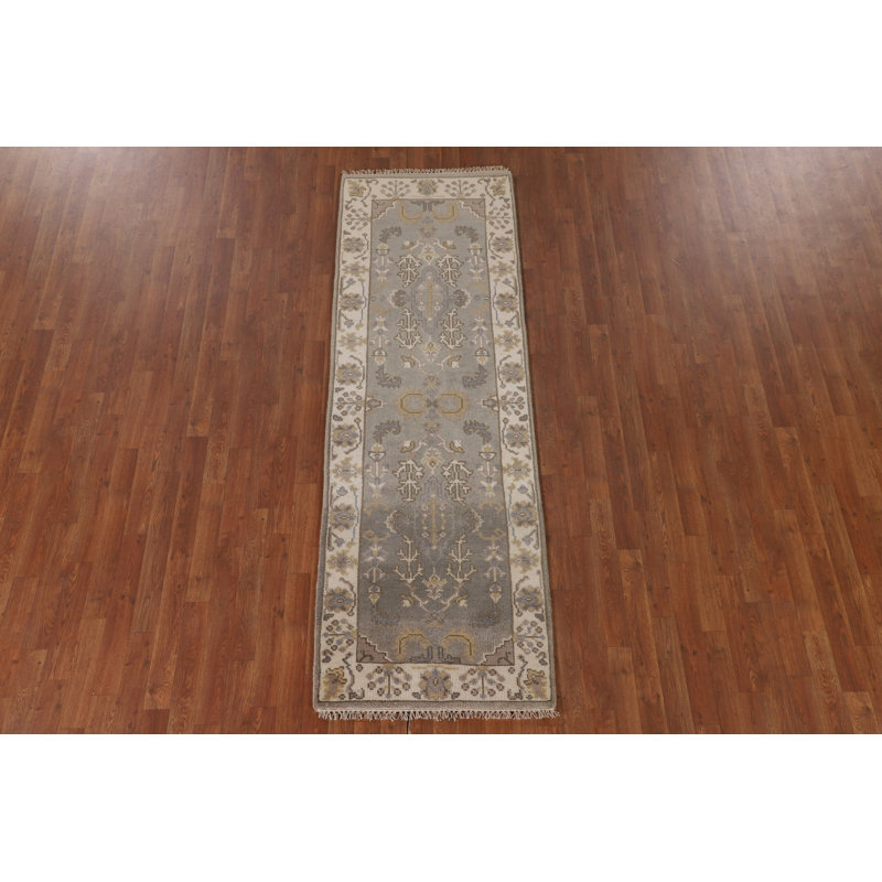 Tapis de couloir oriental Oushak 3 x 8