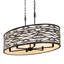 Luminaire suspendu 6 lumières Kato, noir carbone-560234043