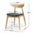Two Retro Rubberwood Dining Chairs With Curved Ergonomic Back, High - Density Foam Seats, Build Natural + Grey 2 Piece Chairs, Comfortable Support, Solid Frame, Soft Seating For-963495189-963495186
