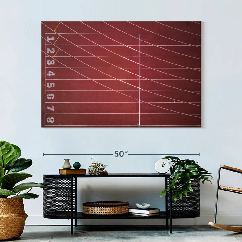 Sireci Empty Track And Field, 34" H x 51" W