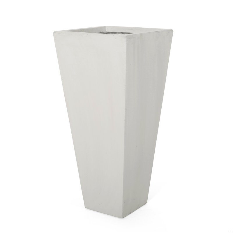 Ella Classic Planter, 28.5" H x 13" W x 13" D, Matte White