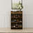 Solid Wood Shoe Cabinet, Three Layers, Flip Bucket Shoe Storage Cabinet