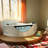 59" Acrylic Corner Bathtub With 6 Massage Jets, Ul Water Pump, And Drain, Creating A Luxury Bathroom Experience Lights, Saving Space Offering Tranquil Bathing