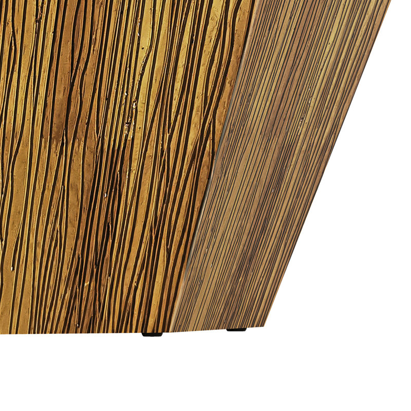 Table basse 31,5 "octogonale en bois d'hévéa pour salon, chambre à coucher, Naturel