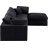 Kirstey 119 " Velvet L-Shaped Corner Sectional with Ottoman-87141380