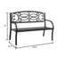 Banc de jardin en acier Auxvasse