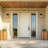 Cosimo 1-Lights Square Seeded/ Bubble Black Outdoor Wall Sconce
