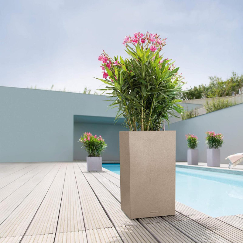 Canto Planter Box, Sand Beige, 56cm H x 30cm W x 30cm D