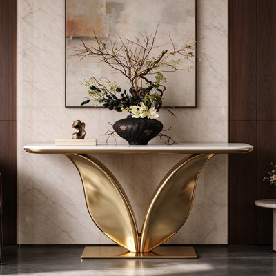 Marble Top Console Table