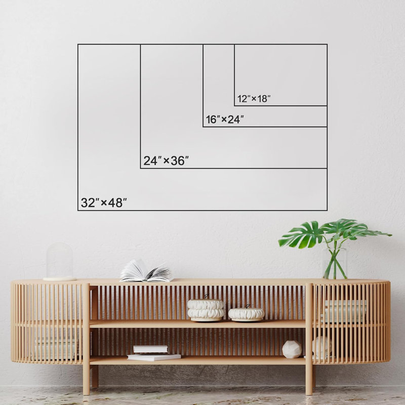 «Glimpse Into Clear Sea And Beach Open Window Modern Coastal Nautical Wall Decor Home Decor» sur toile, H 32 po x l 48 po