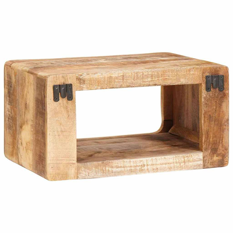 45cm W Solid Wood Bedside Table, Natural