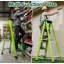 Fibreglass ladder, single side step ladder, for electrical engineering ladder structure insulation ladder,green 5steps