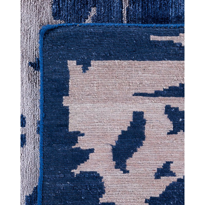 Overdyed One-of-a-Kind Rectangle 8'1" X 10'1" Hand Knotted Area Rug