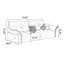 Causeuse-coussin standard en cuir véritable brun-1884724010