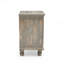 Table de chevet en bois gris antique