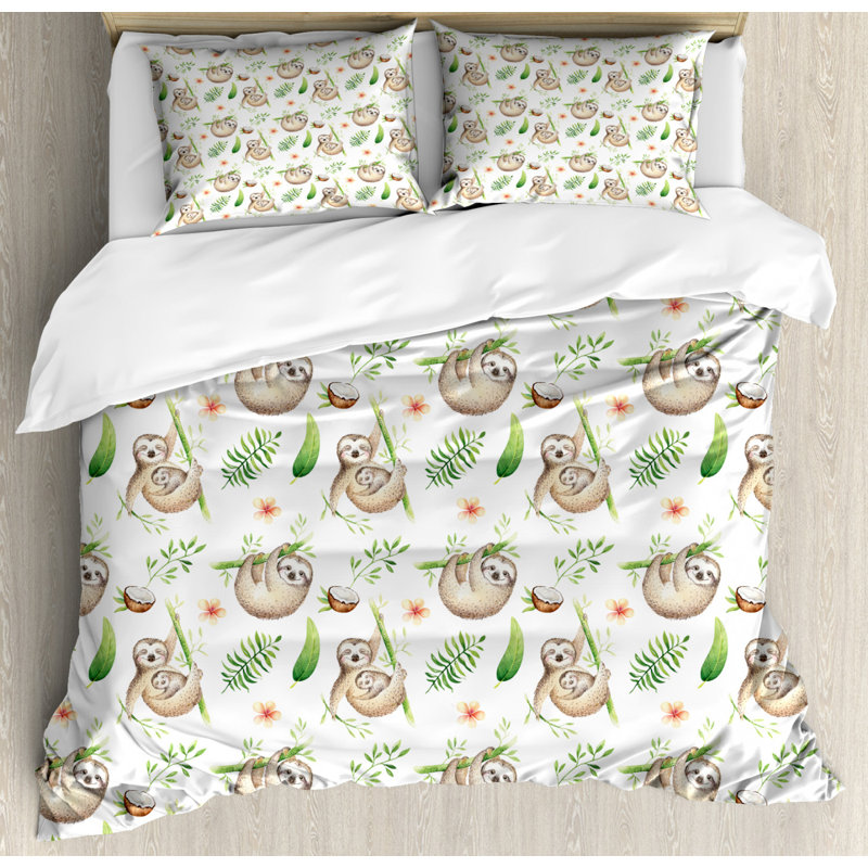 Jonali 350 TC Microfibre Duvet Set, 155 x 220 cm - 2 Pillowcases (80 x 80 cm)