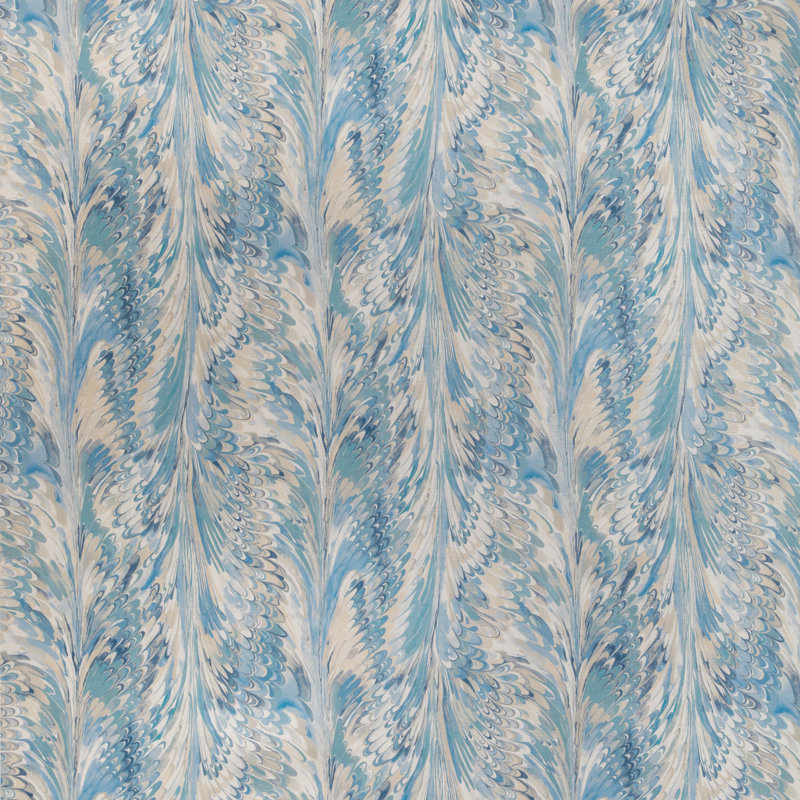 Taplow Print, Blue/Beige