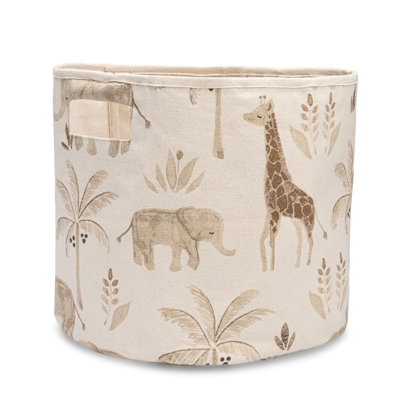 Safari Animal Storage Bin For Baby Nursery or Kid's Room by Crane Baby