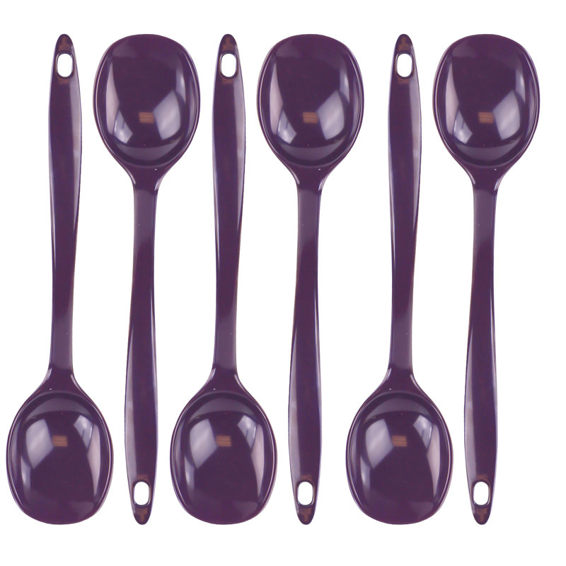 Reston Lloyd Melamine Cooking Spoons, Plum