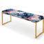 Banc rembourré camouflage doré-135573937