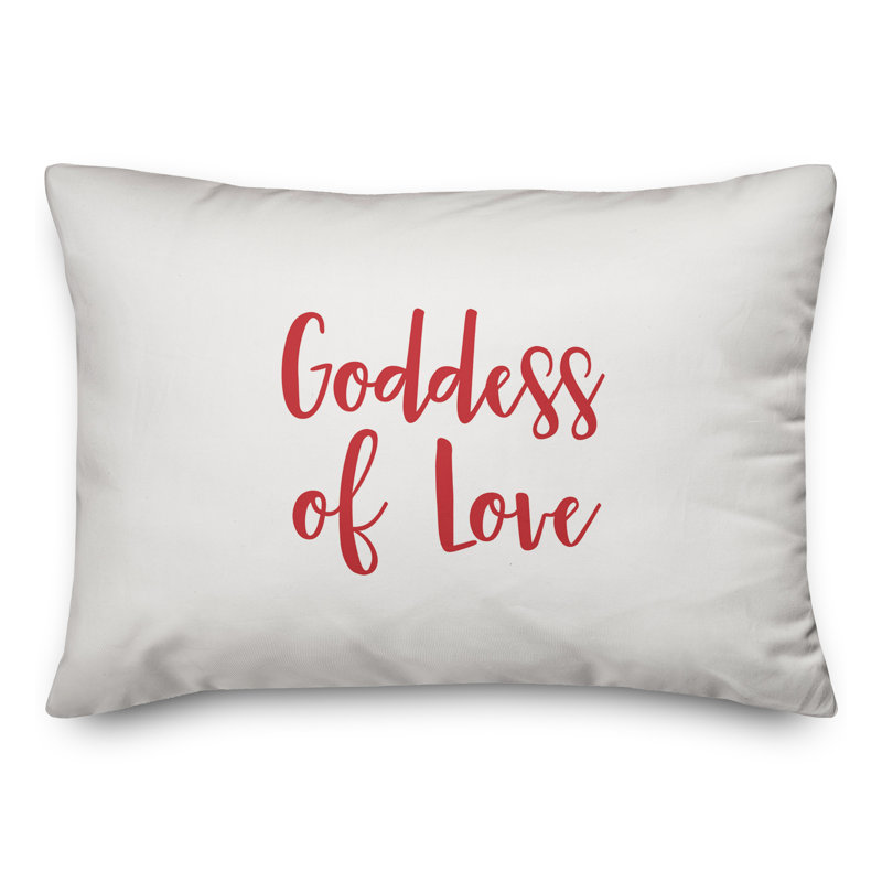  Coussin Goddess Of Love, Rouge / Blanc