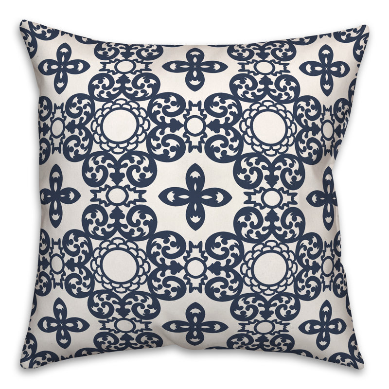 Kohrad Polyester Throw Square Indoor/Outdoor Pillow Cover & Insert