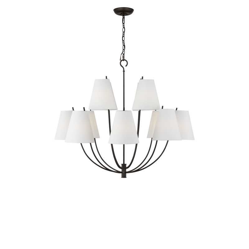 Reyes 12-Light Chandelier, 123.63" H x 40" W  x 40" D, Aged Iron