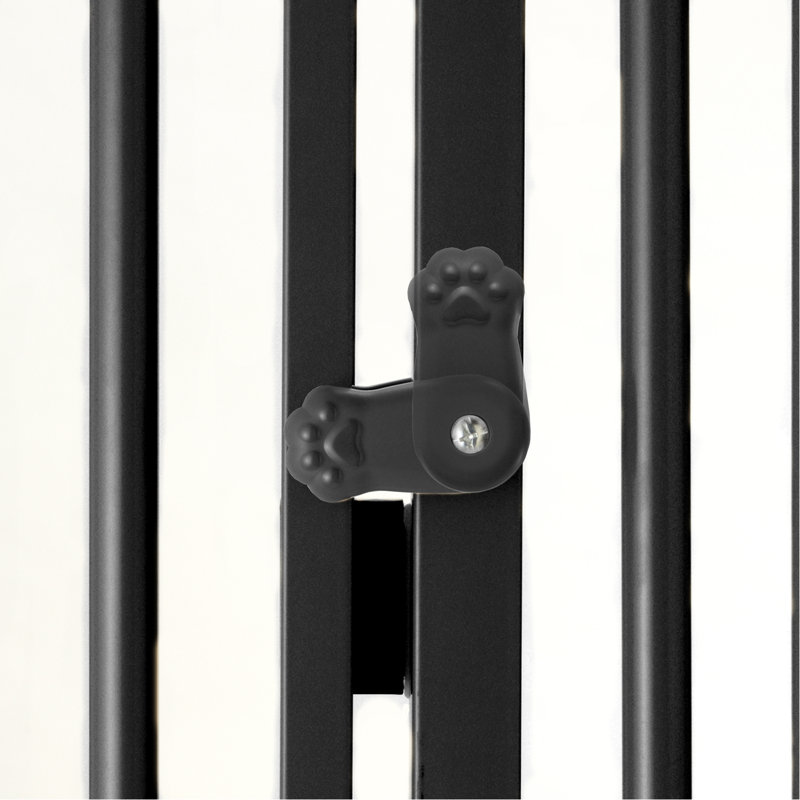Barrière de sécurité en acier pour chat 71,5 pouces, Noir, noir, noir, noir
