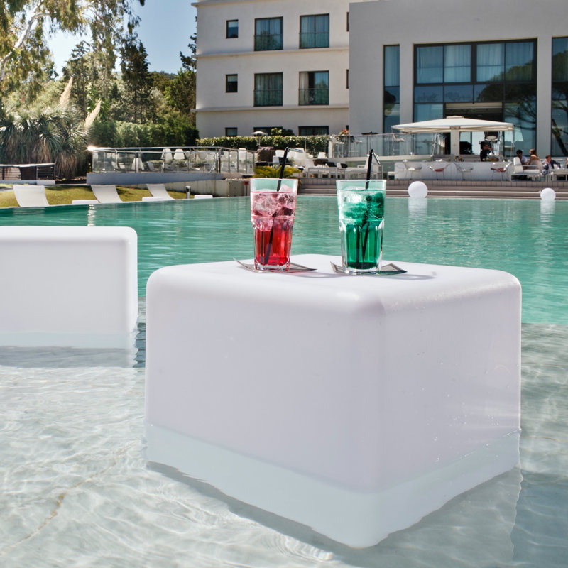 Cube Outdoor Square Side Table, 17" W  x 17" L x 17" H