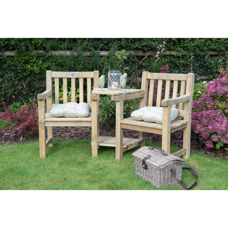 Solid Wood Pine Outdoor Bench