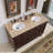 Camilo 55'' Double Bathroom Vanity with Travertine Top
