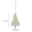 Ornements nordiques en forme d'arbre de Noël, ornements de Noël en macramé de coton avec frange