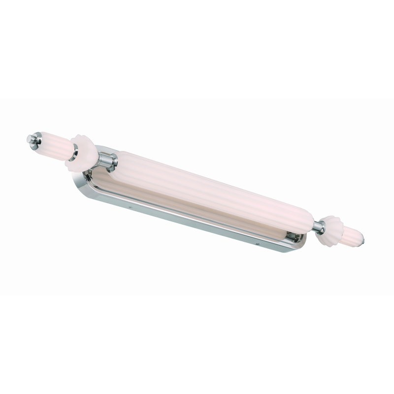 Lansdowne, Vanity, 39", Opal Glass, Polished Nickel