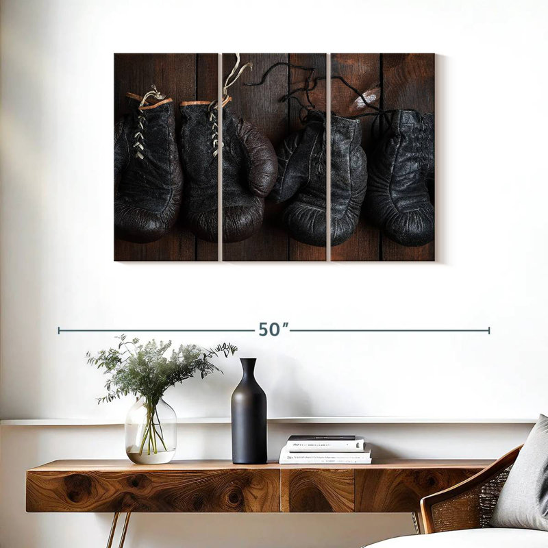 Sireci Dark Boxing Gloves, 24" H x 38" W