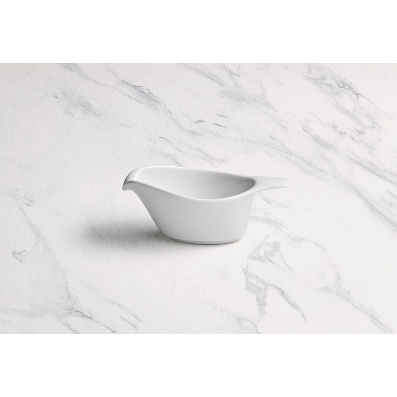 PRIME IVORY Saucière en porcelaine de qualité supérieure, 125 ml