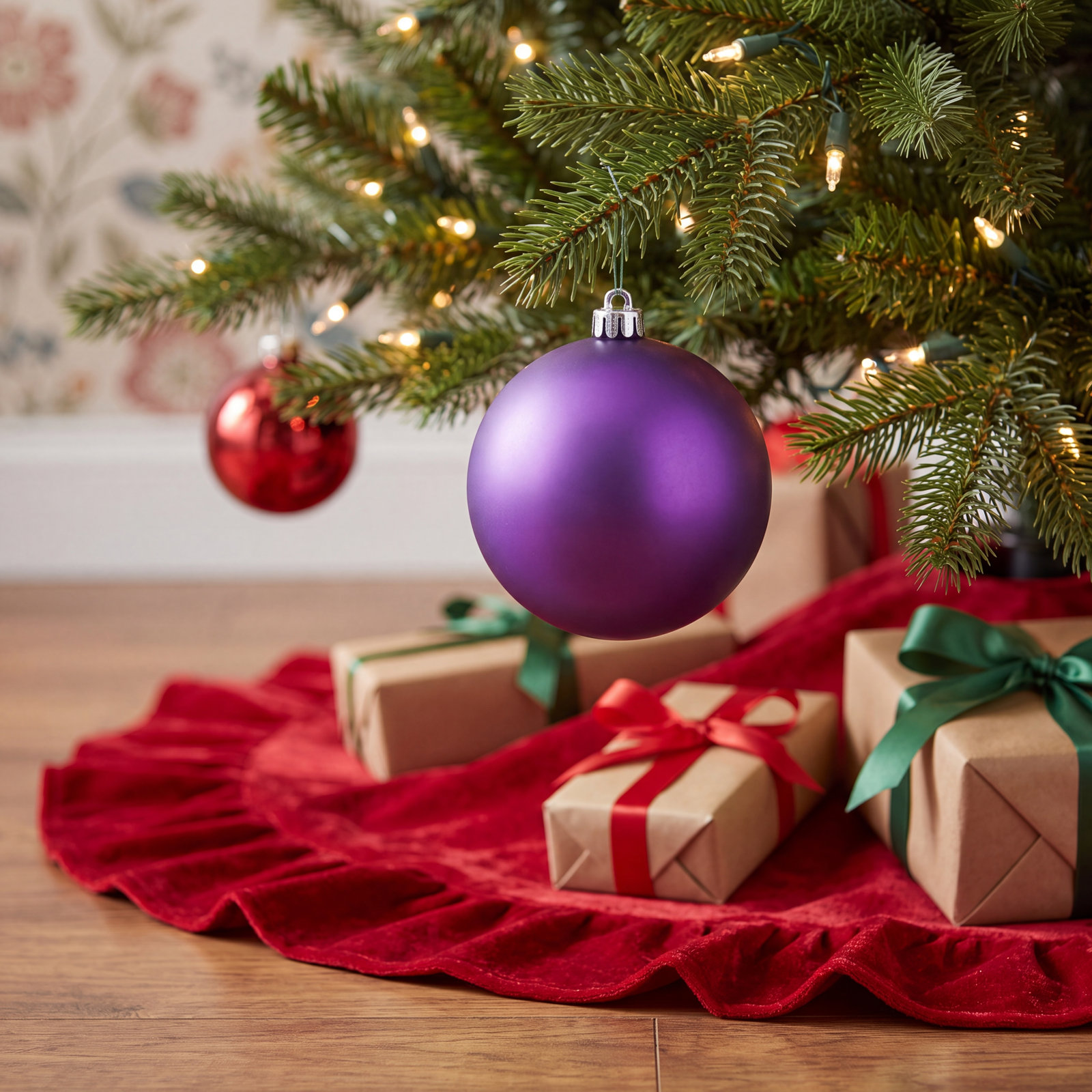 4" Shatterproof Bauble, Plum