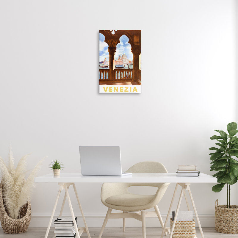Art mural sur toile Venezia, H 24 po x l 16 po