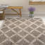 Tapis gris / ivoire à motif géométrique Hermione-331147833