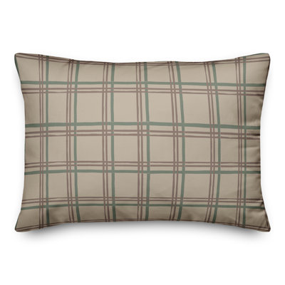  Coussin rectangulaire à carreaux