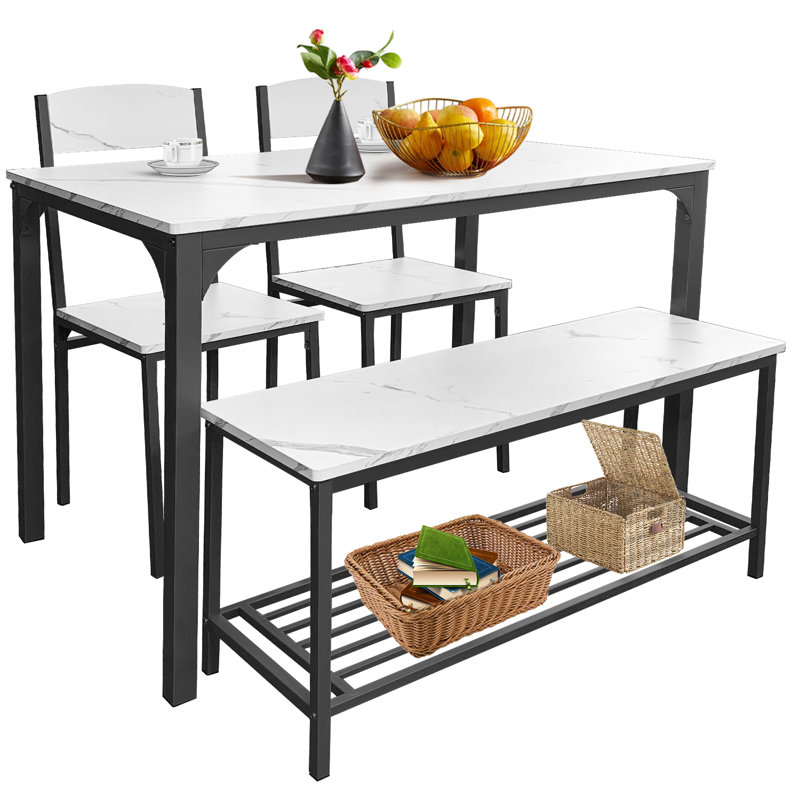 Ensemble repas pour 4 personnes Ahian, Noir, Noir, Noir