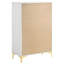 Commode rectangulaire blanche à 5 tiroirs Karena-2027407119
