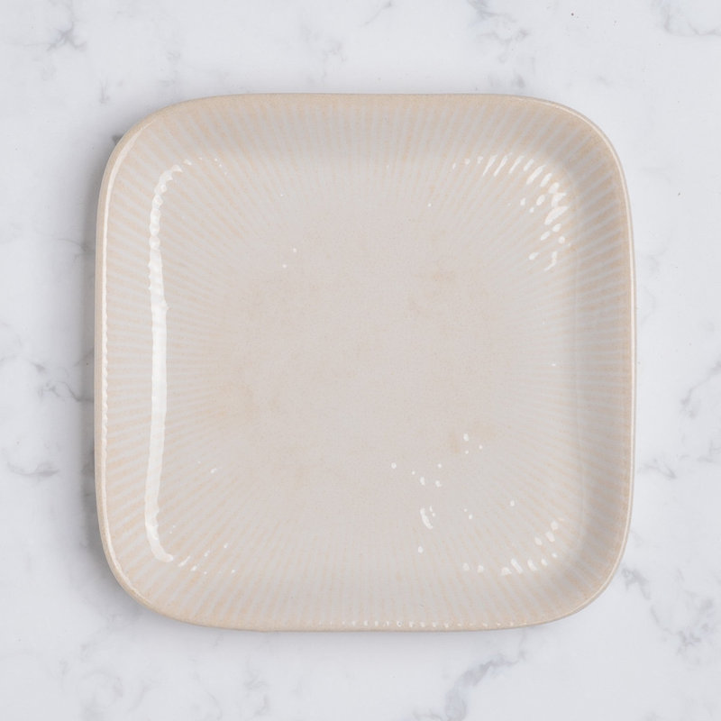 Paros-Sand Premium Porcelain Miniature Square Plate
