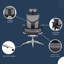 Fauteuil de direction ergonomique en filet avec repose-tête et siège coulissant de luxe Dreem