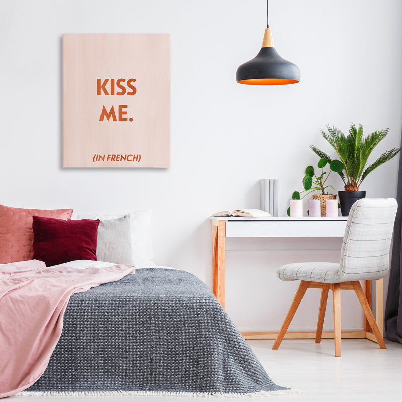 «Kiss Me In French» par Grace Popp, H 40 po x l 30 po