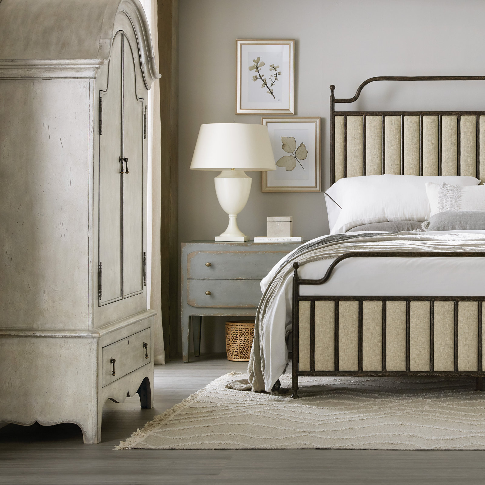 Chamberlain Nightstand, Speckled Gray