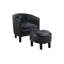 Fauteuil d'appoint Jacklyn avec repose-pieds